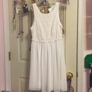 white graduation dress
