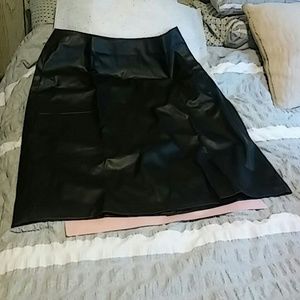 Avon Faux Leather Skirt