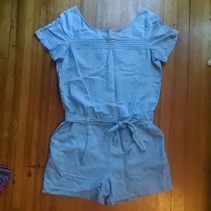Loft denim romper size 4