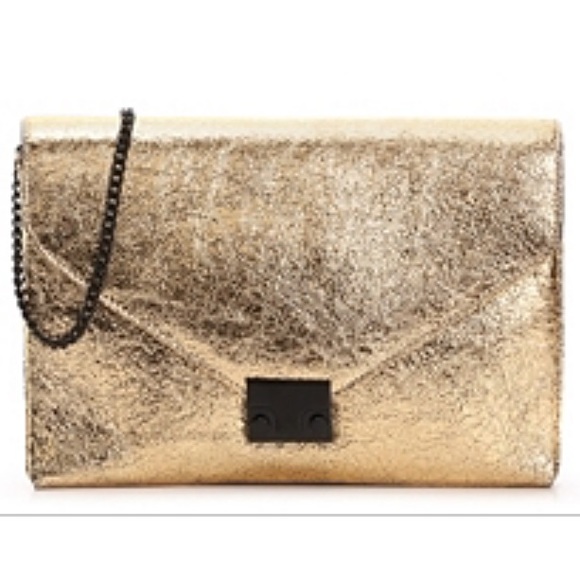 Loeffler Randall leather gold w/ lock  final price