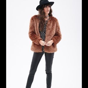 Faux fur coat