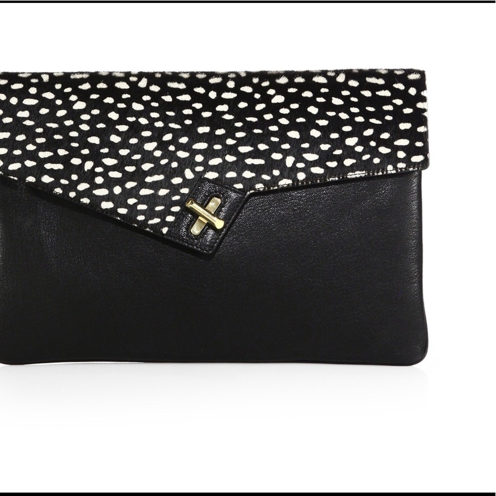 PRICE DROP!💥 ela for saks 5th ave calfhair clutch