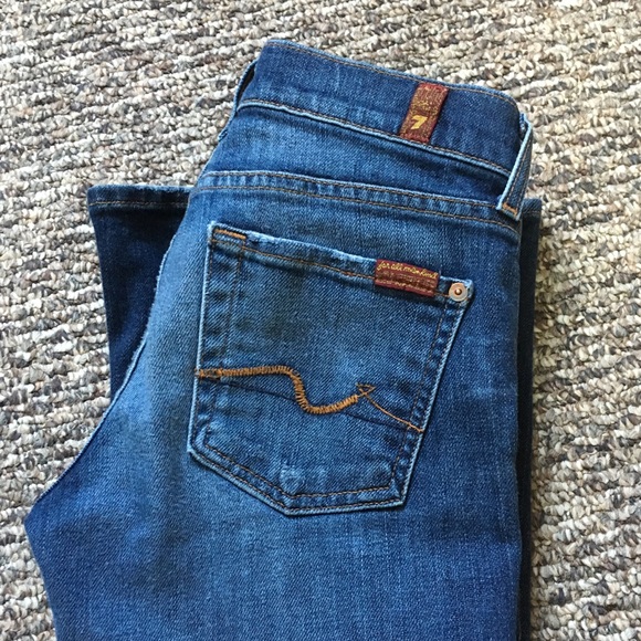 7 For All Mankind Flare Jeans 24 - Picture 4 of 4