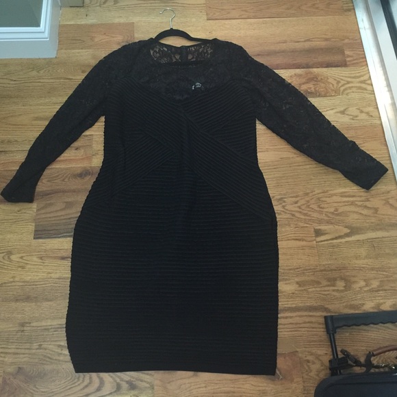 Calvin Klein black lace dress size 14W