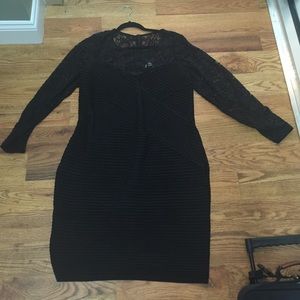 Calvin Klein black lace dress size 14W