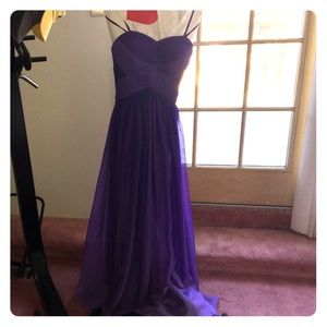 La Femme Ombré Sweetheart Chiffon Gown