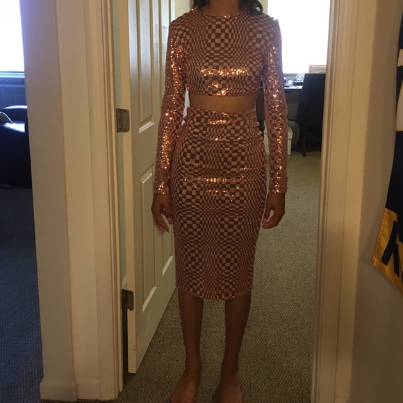 Two piece body con dress - Picture 2 of 3