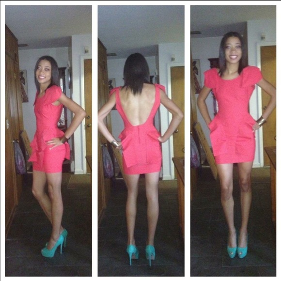 Watermelon body con dress - Picture 3 of 3