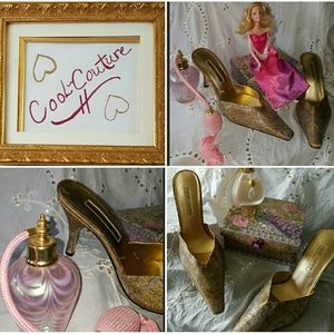 Elegant Gold Slip-ons