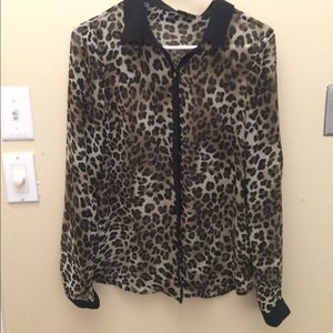 Leopard print blouse