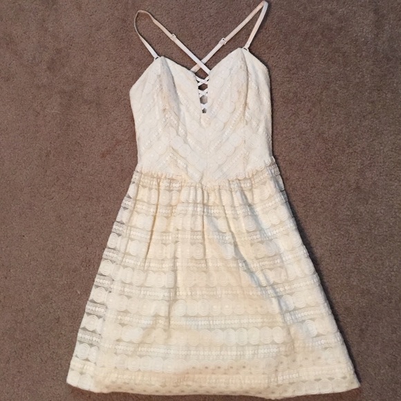 Cream GUESS sun dress
