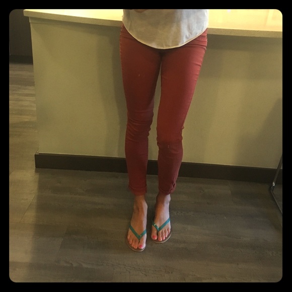 Size 2 burnt orange jegging