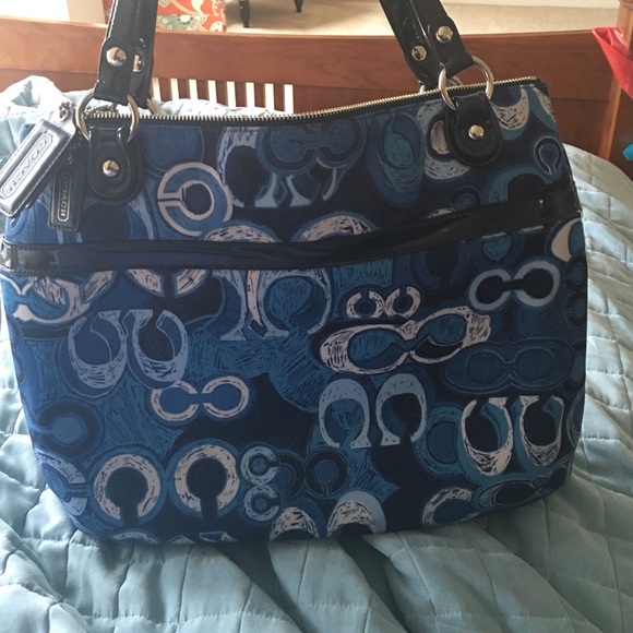 Navy Coach Purse OBO