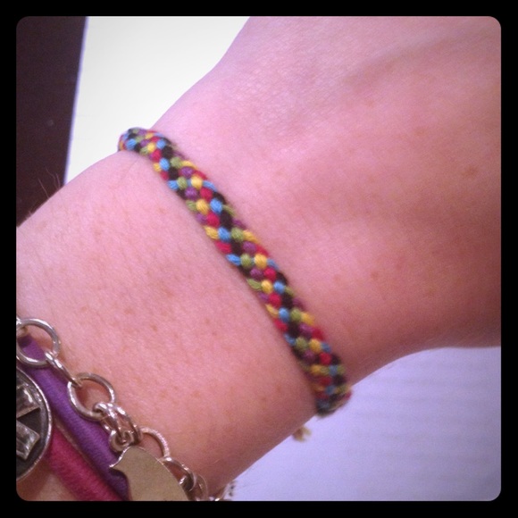 Woven tread hand-made bracelet