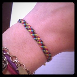 Woven tread hand-made bracelet