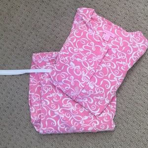 Lilly Pulitzer pink bow pajama set