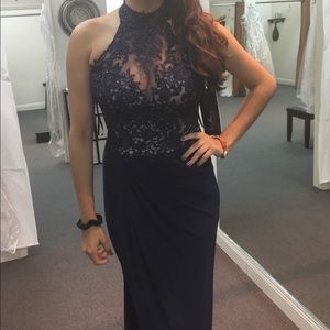 Halter top prom dress