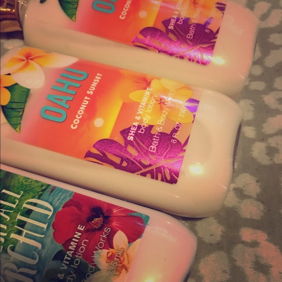 Bath and body tropical lotions