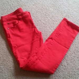 Delias red skinnies 11/12 reg