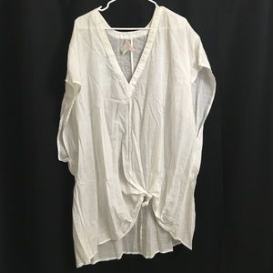white cover up dress