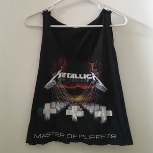 Metallica crop top