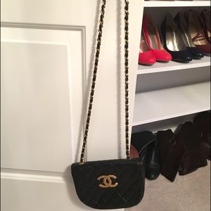 Authentic Chanel HalfMoon Jumbo Flapover Crossbody