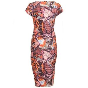 Graffiti Print BodyCon Dress