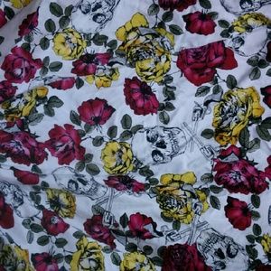 Skulls roses and guns Hottopic size L summer dress