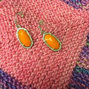 Kendra Scott Orange Lee Ear Rings