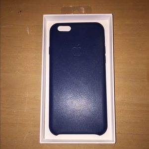 Navy Blue Leather IPhone 6/6s Case