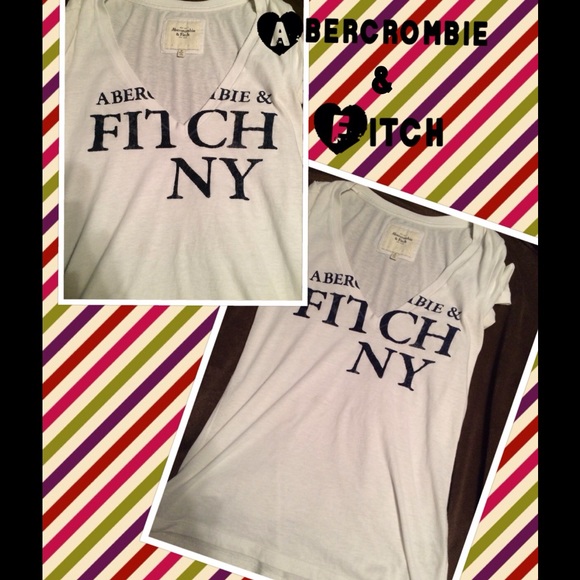 White Abercrombie & Fitch T-Shirt