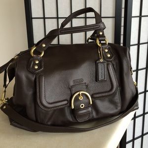Coach Campbell Leather Large Satchel