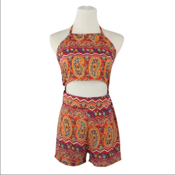 New Boho Vintage Romper - Picture 2 of 4
