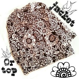 Black and white jacket or top