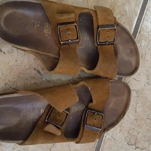 Birkenstock Brown Suede Size 35 Arizona Style
