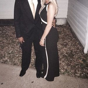 Beige and black dress ONLY WORN ONCE