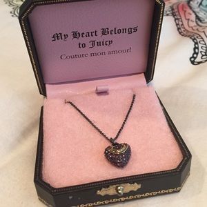 Juicy Couture 'Pave Heart Necklace'
