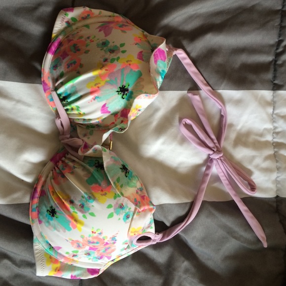 Victoria's Secret Floral push-up swim top