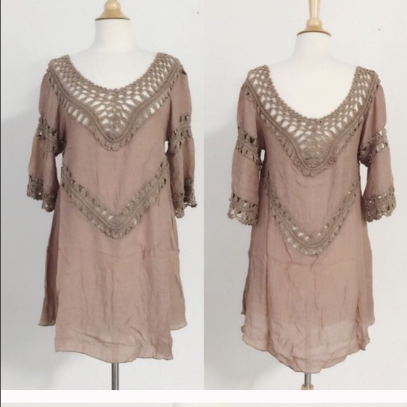 April Spirit Dresses & Skirts - Boho dress, 🌾🌾crocheted.  GREAT PRICE, FINAL☑️