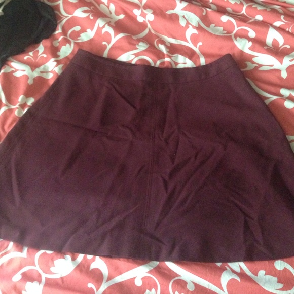 Maroon circle skirt