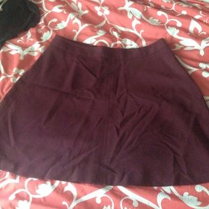 Maroon circle skirt