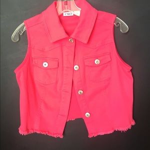 Cato hot pink vest size small