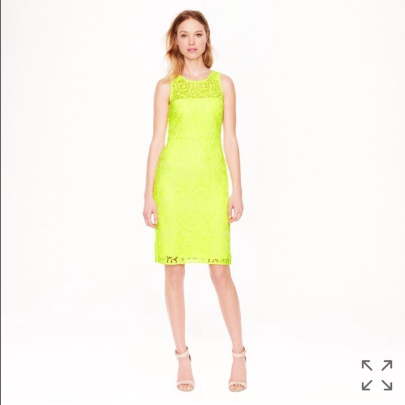 J. Crew Dresses & Skirts - NWT J.Crew Collection Yellow Lace Dress Size 4