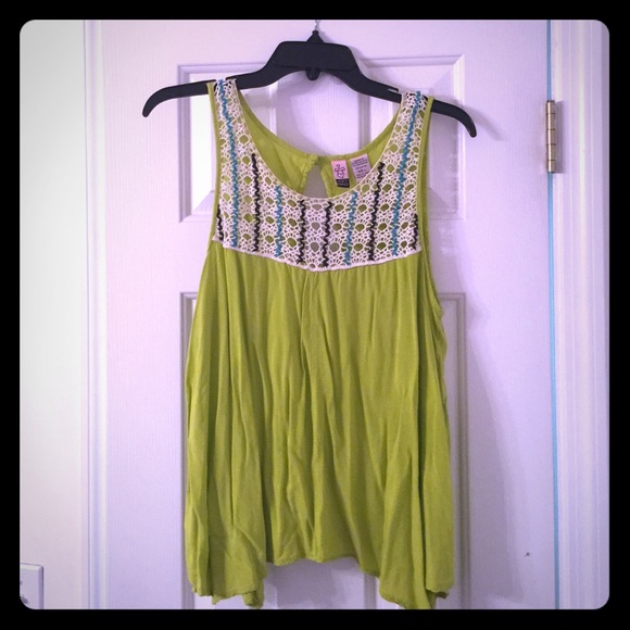 Chartreuse color tank top