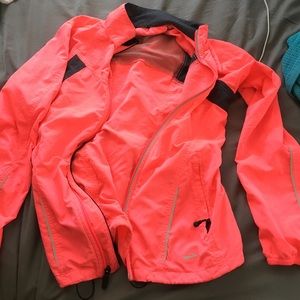 Brooks neon pink windbreaker! Size M NWOT