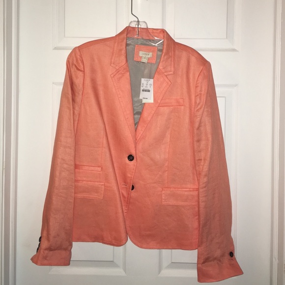 J Crew Coral Blazer! Size 14.