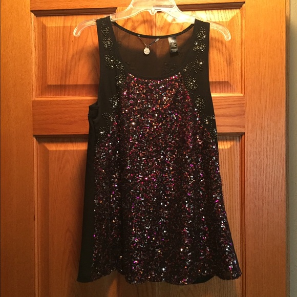 BKE Boutique Sequin Tank