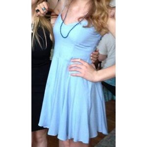 Blue a-line dress