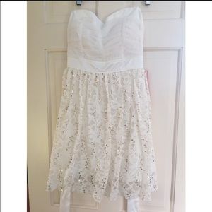 Beautiful lace homecoming or formal dress