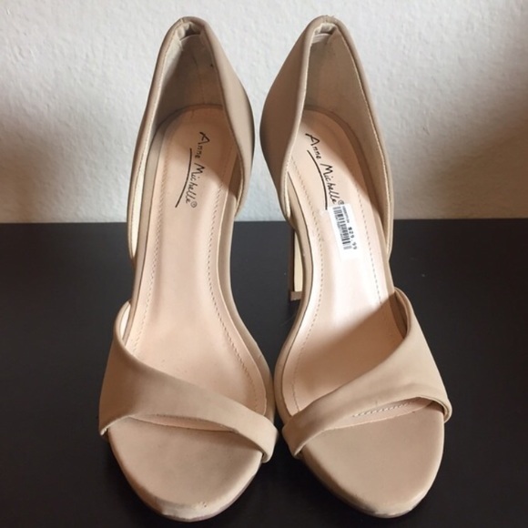 Open toe heels-Nude